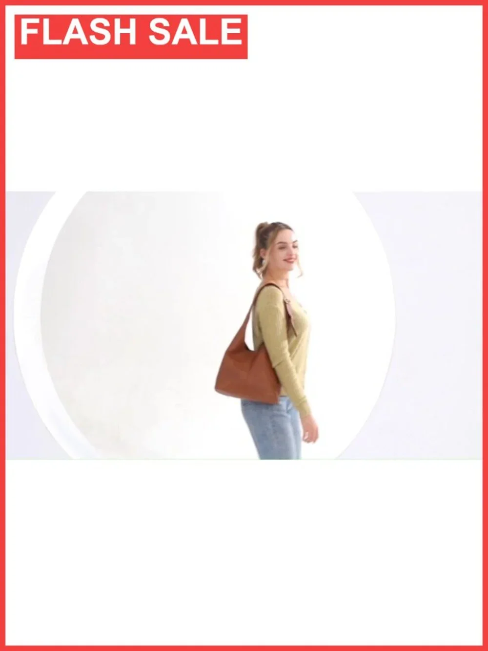 Montana West Vegan Leather Hobo Shoulder Bag with Wristlet